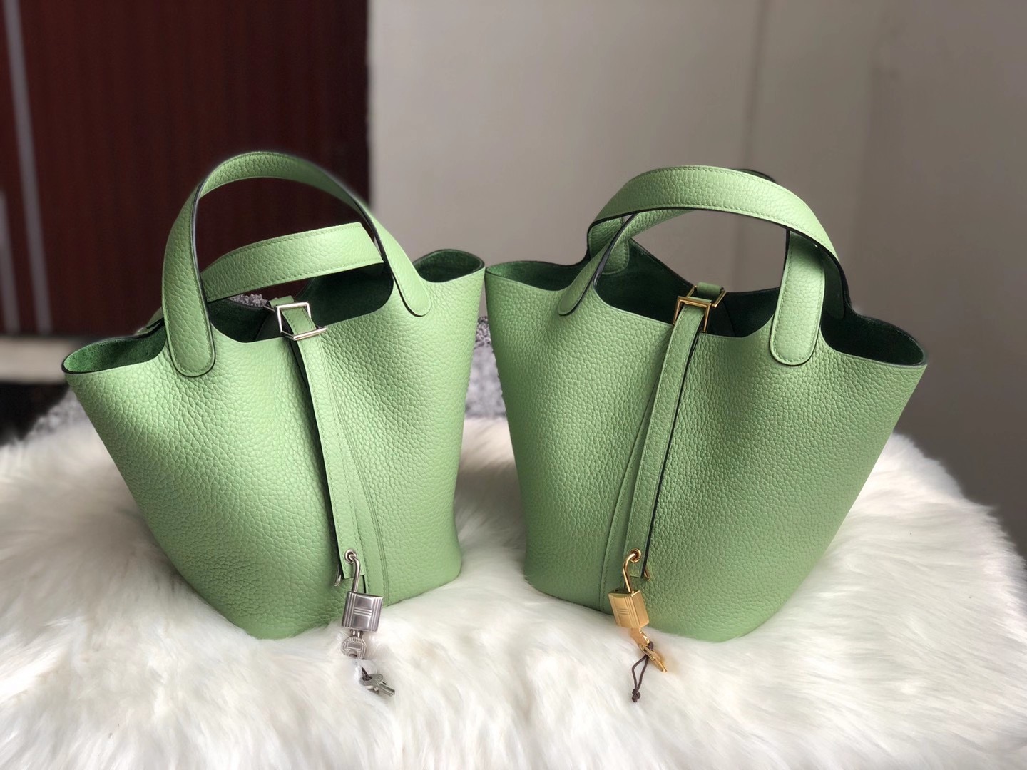 hermes vert criquet picotin