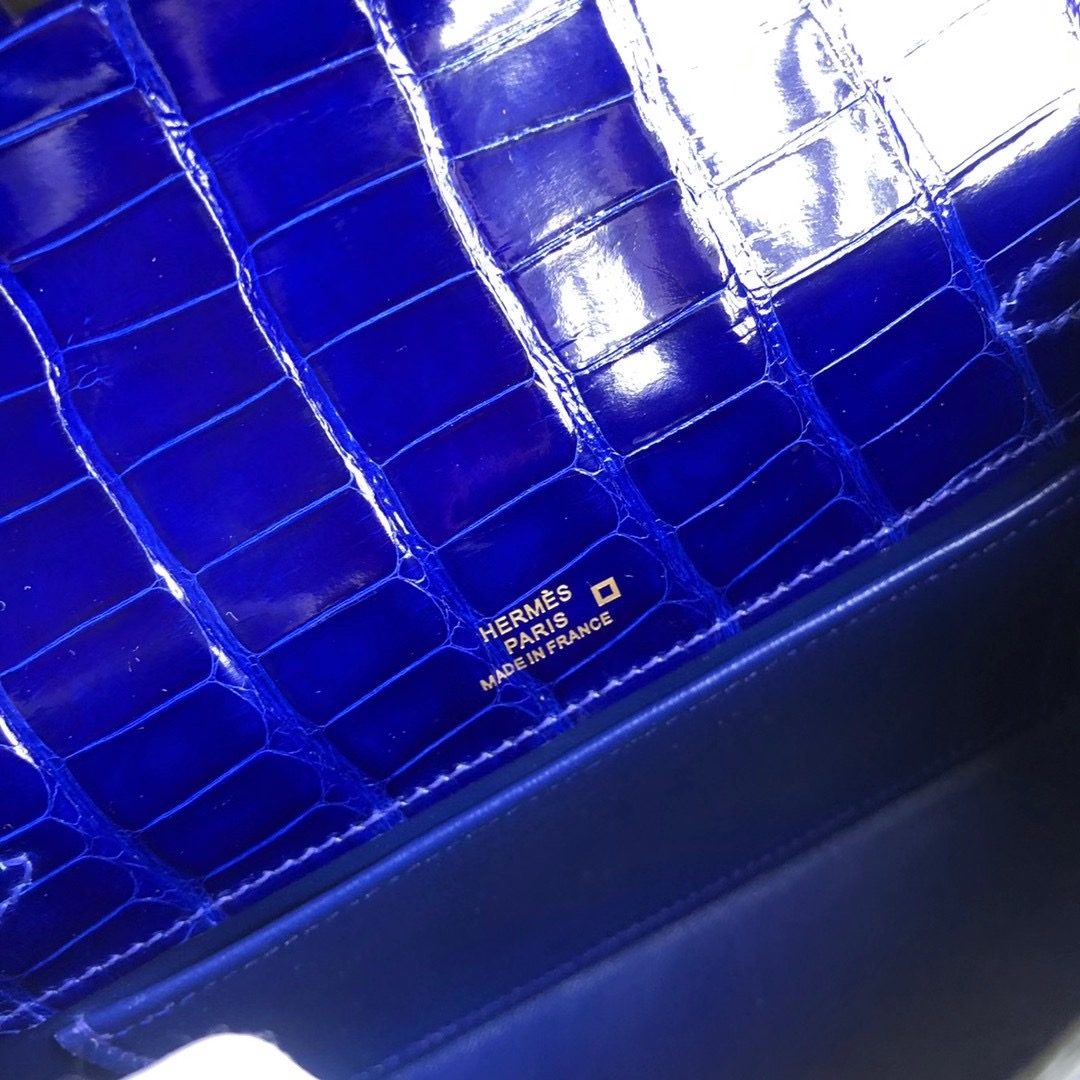香港南區深水灣愛馬仕多少錢 Hermes MiniKelly Pochette 7T Blue Electric 電光藍