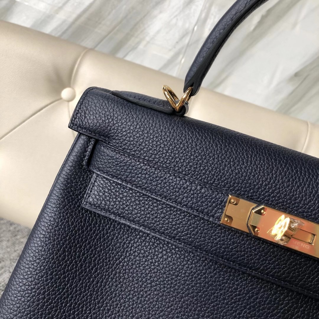 香港西貢區西貢愛馬仕凱莉包多少錢 Hermes Kelly 28cm 2Z Blue Nuit 午夜藍