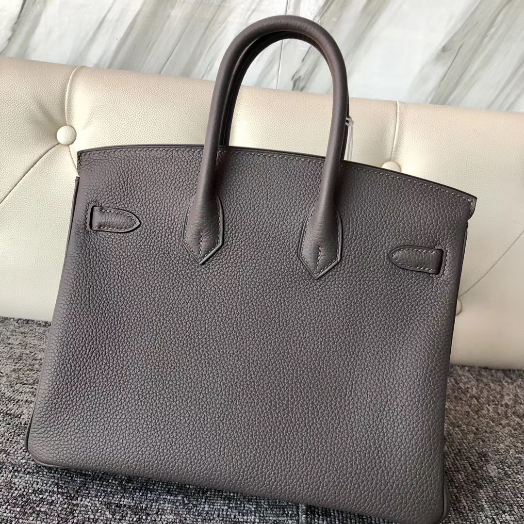 臺北市南港區 愛馬仕鉑金包價格 Hermes Birkin 25cm Togo 8F Etain