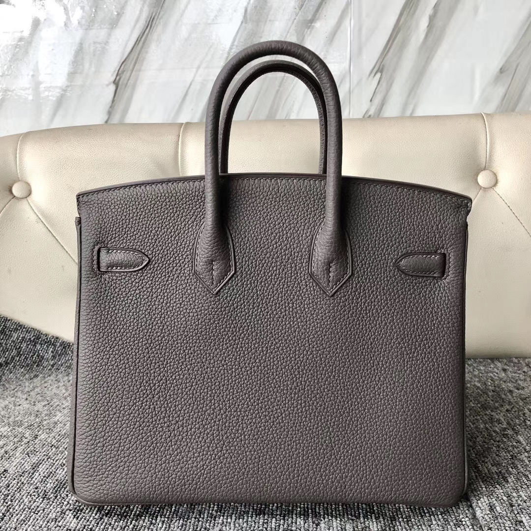 臺北市南港區 愛馬仕鉑金包價格 Hermes Birkin 25cm Togo 8F Etain