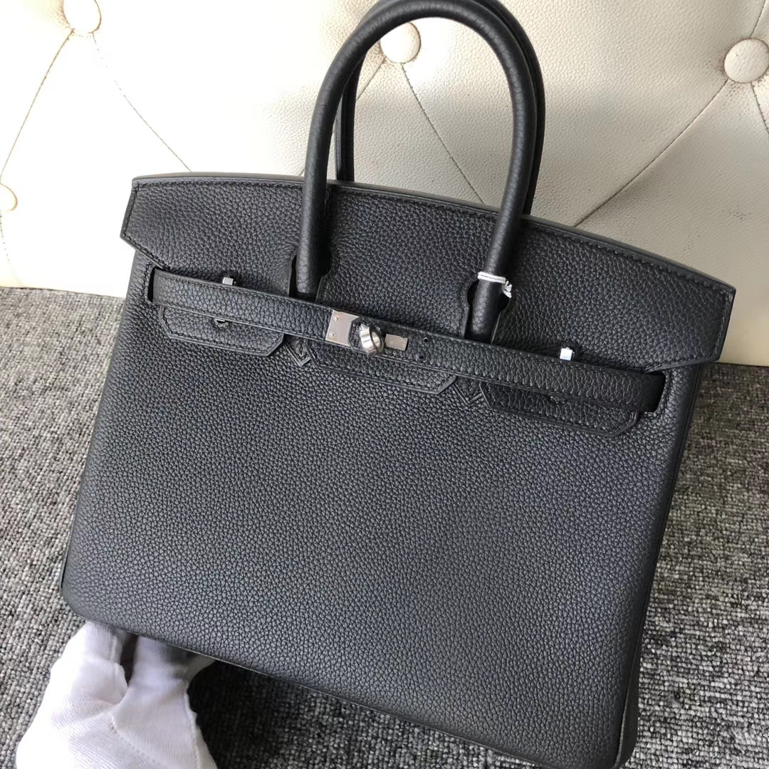 臺北市萬華區 愛馬仕鉑金包官網價格 Hermes Birkin 25cm Togo 89 Black