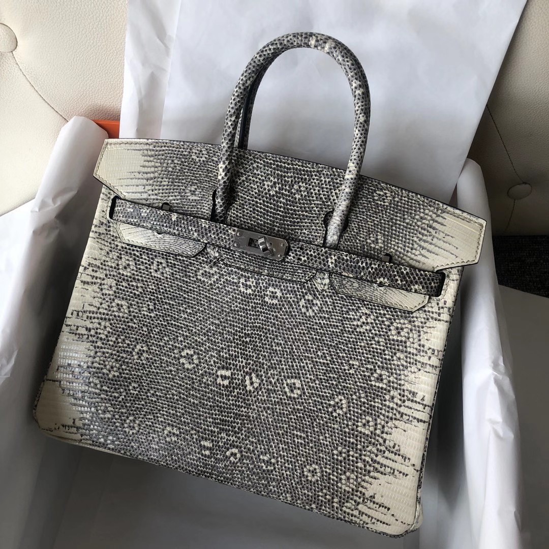 香港灣仔區銅鑼灣 愛馬仕鉑金包 Hermes Birkin 25cm Lizard 01雪花色蜥蜴皮