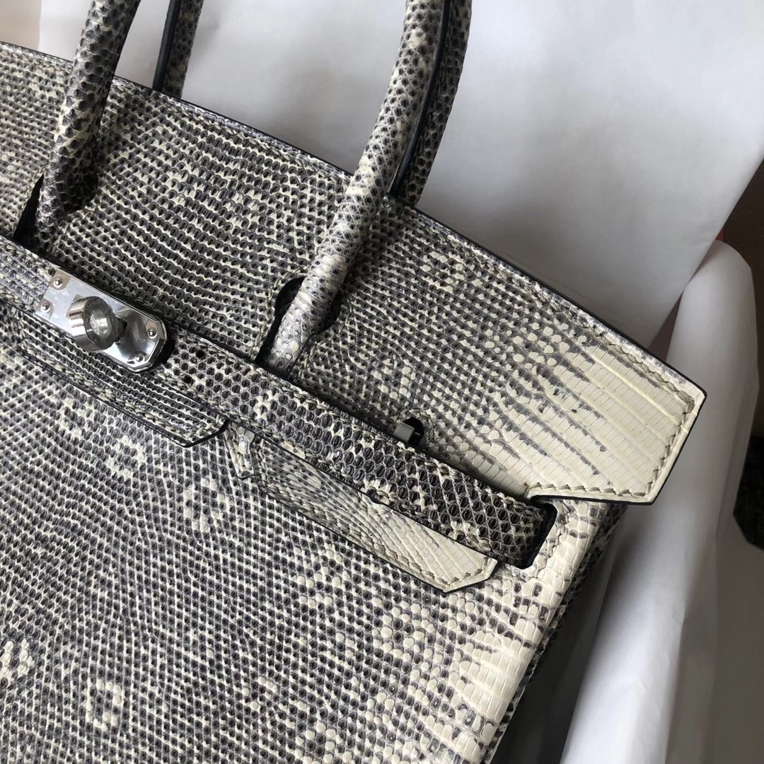 香港灣仔區銅鑼灣 愛馬仕鉑金包 Hermes Birkin 25cm Lizard 01雪花色蜥蜴皮