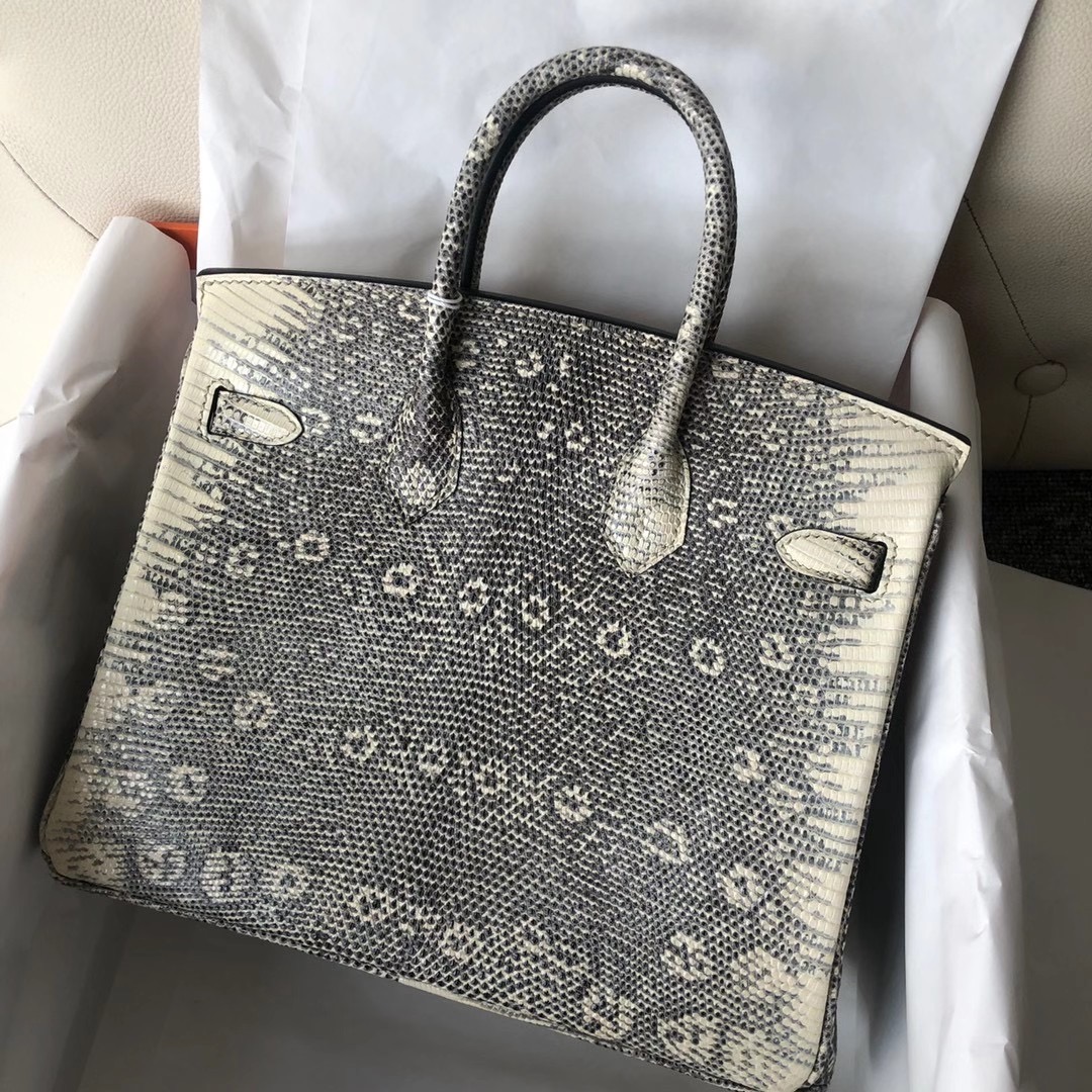 香港灣仔區銅鑼灣 愛馬仕鉑金包 Hermes Birkin 25cm Lizard 01雪花色蜥蜴皮