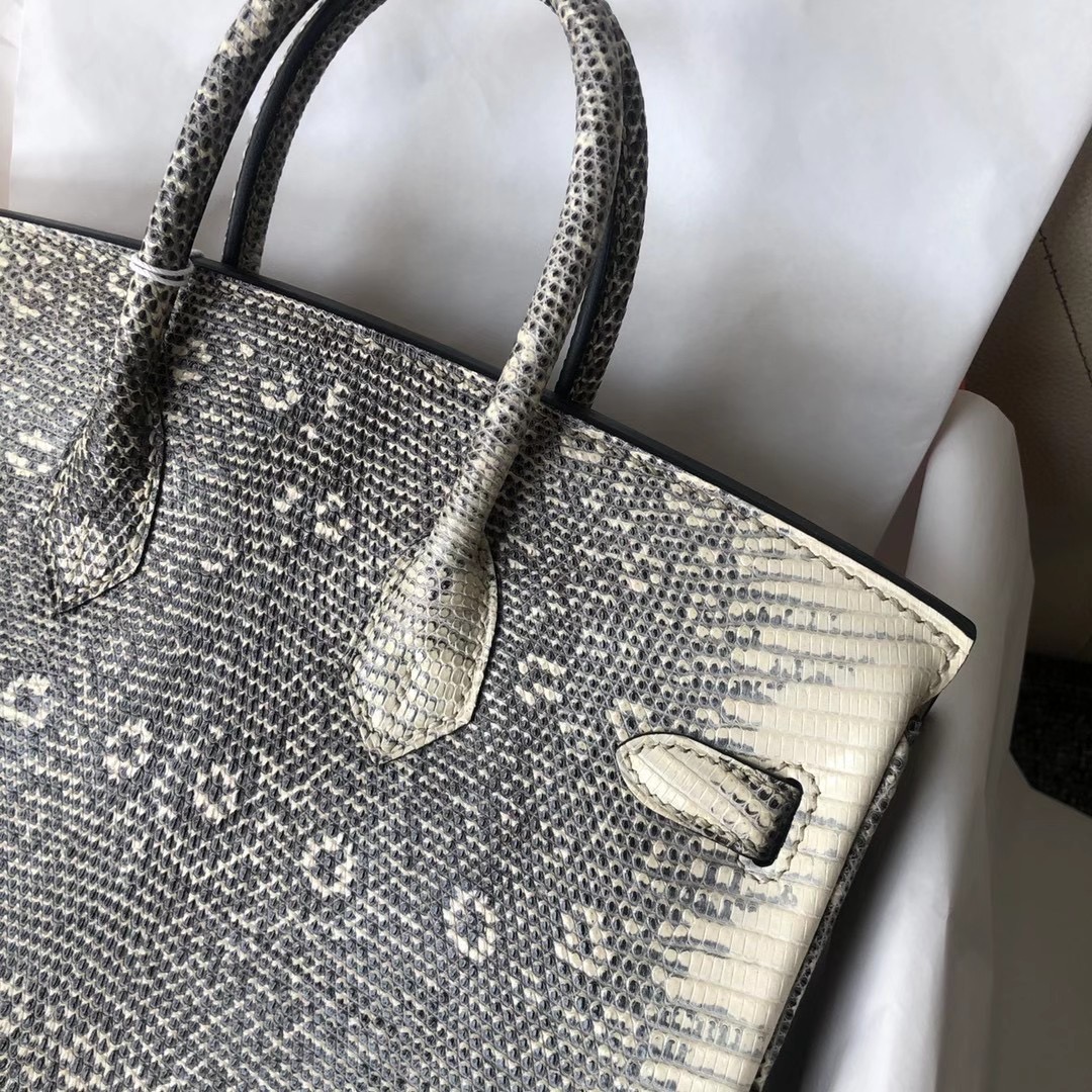 香港灣仔區銅鑼灣 愛馬仕鉑金包 Hermes Birkin 25cm Lizard 01雪花色蜥蜴皮