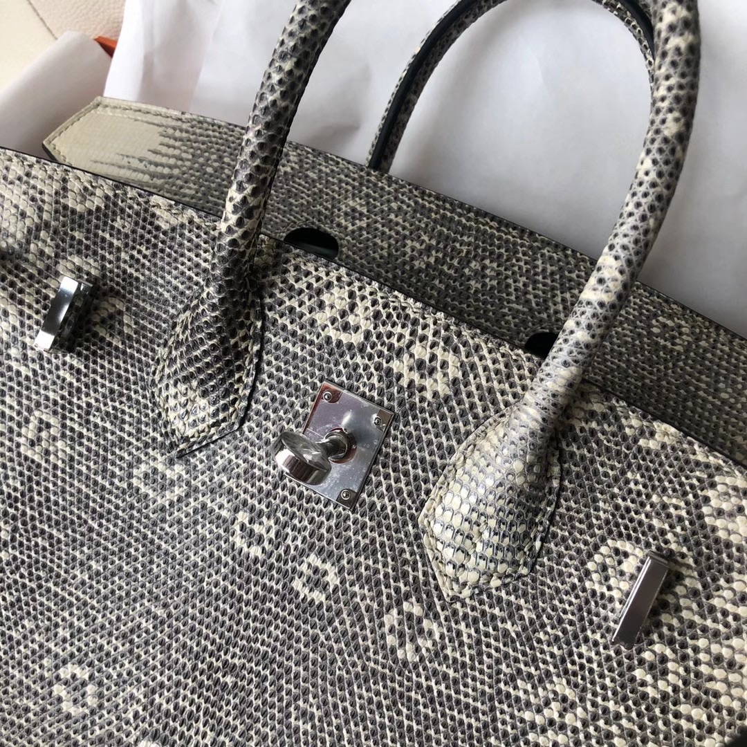 香港灣仔區銅鑼灣 愛馬仕鉑金包 Hermes Birkin 25cm Lizard 01雪花色蜥蜴皮