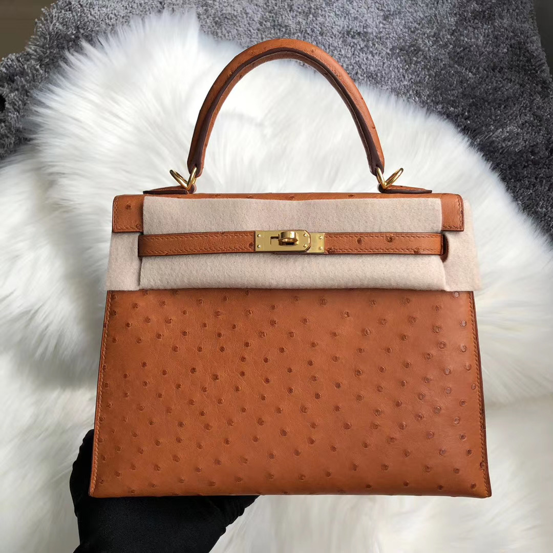 新北市板橋區 凱莉包官網 Taiwan Hermes kelly 25cm 37 Gold ostrich