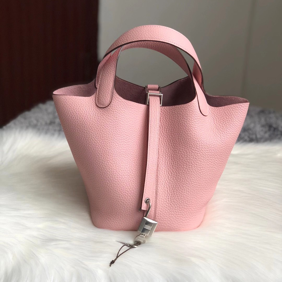 香港荃灣區荃灣 愛馬仕菜籃子18價格 Hermes Picotin Lock 18cm CK3Q Rose Sakura