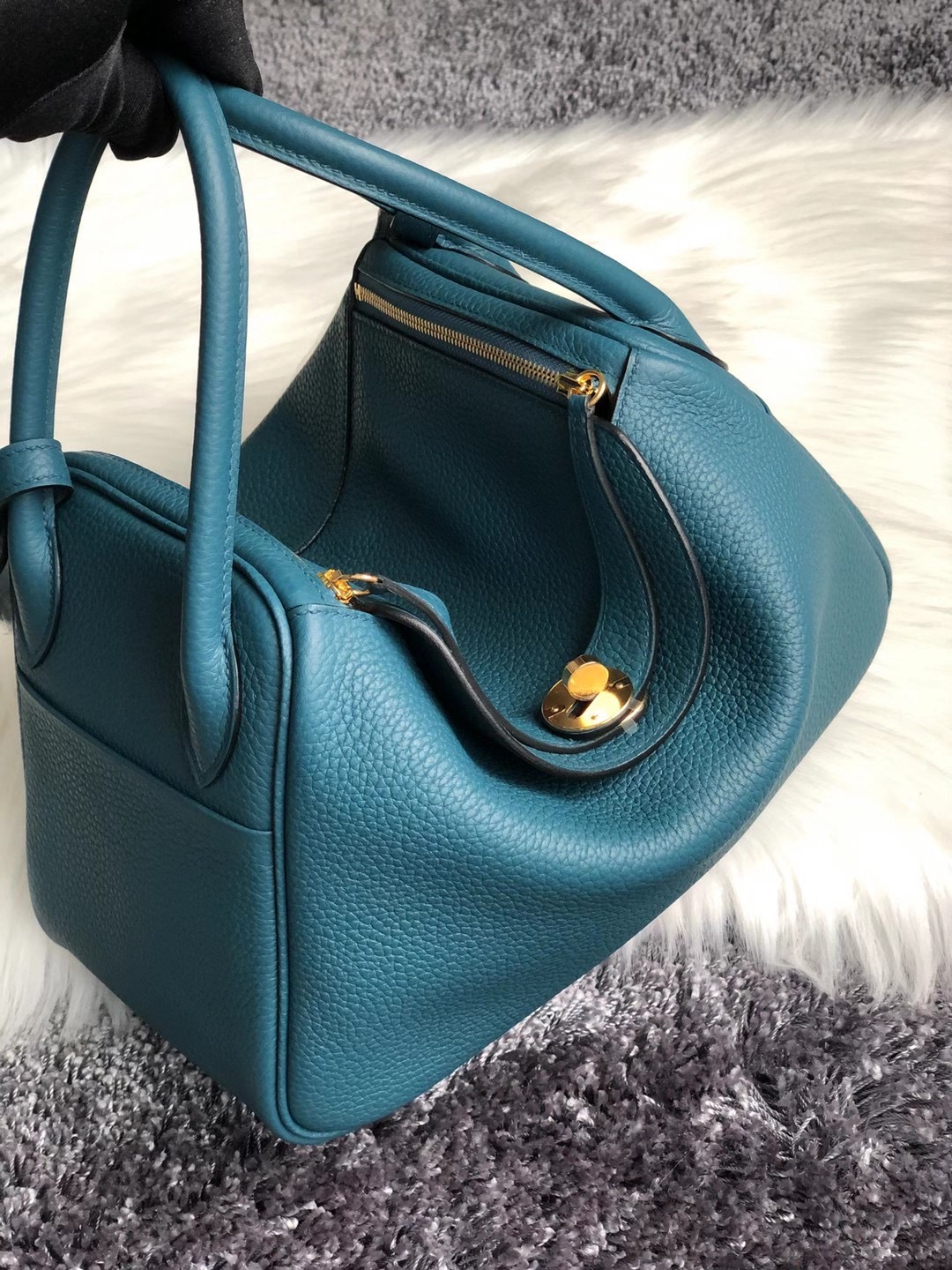 香港深水埗區荔枝角 Hermes Lindy 26cm W0 Vert Bosphore 博斯普魯斯綠