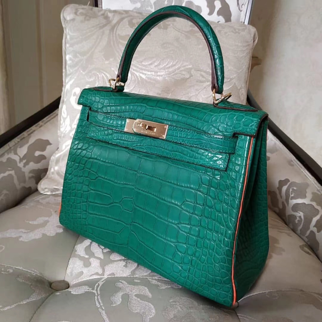 香港油尖旺區凱莉包價格 Hermes Kelly HSS 28cm Z6 Malachite 9T Capucine