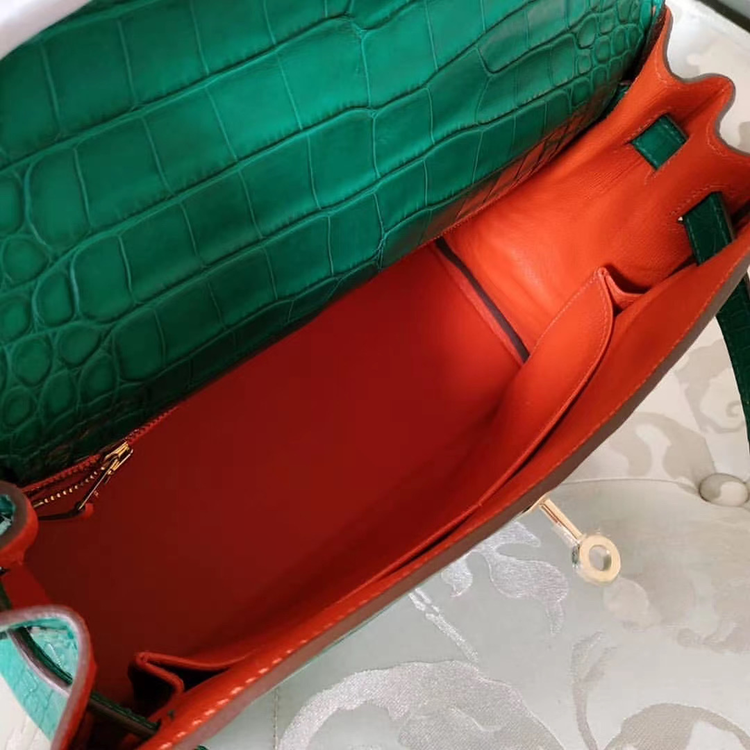 香港油尖旺區凱莉包價格 Hermes Kelly HSS 28cm Z6 Malachite 9T Capucine