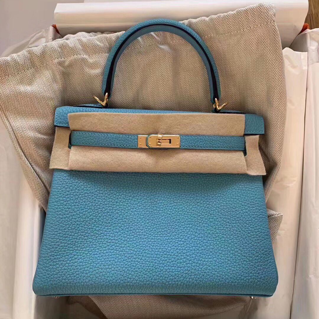 香港葵青區 Hong Kong Hermes Kelly 25cm Togo P3 Blue de nord 北方藍 Ghw