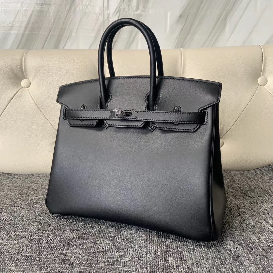 新北市新店區 愛馬仕鉑金包官網價格 Hermes Birkin 25cm Box So Black