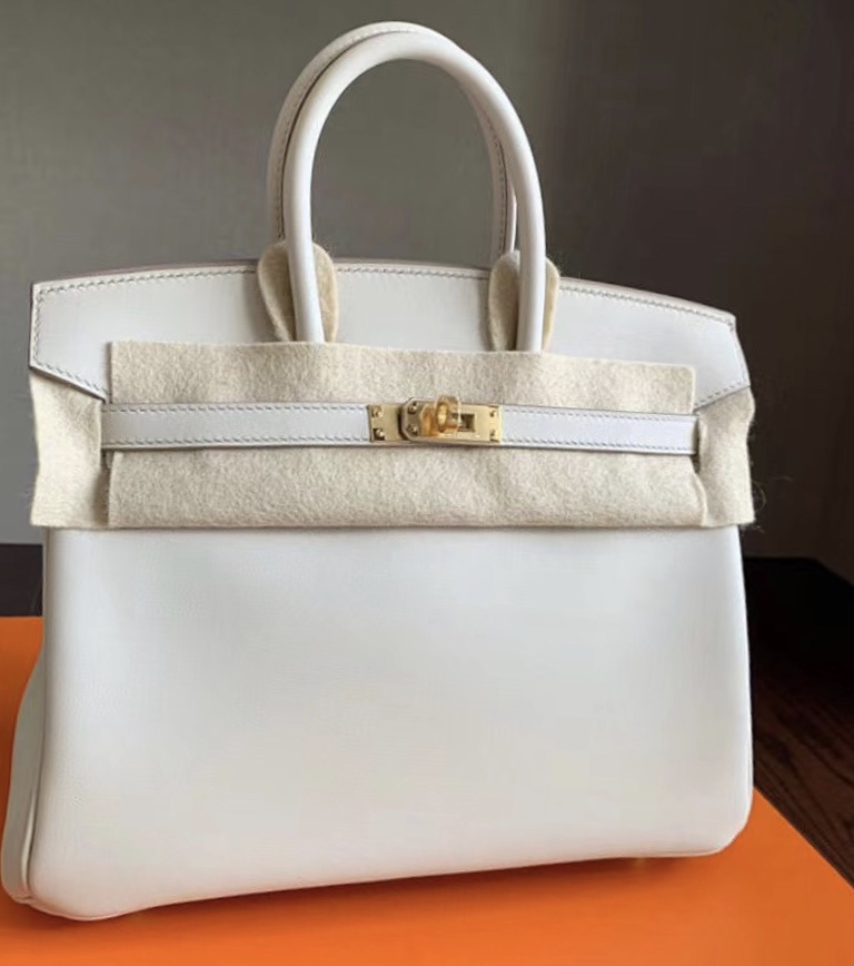 愛馬仕包包官網旗艦店 Hong Kong Hermes Birkin 25cm Swift CC10 Craie