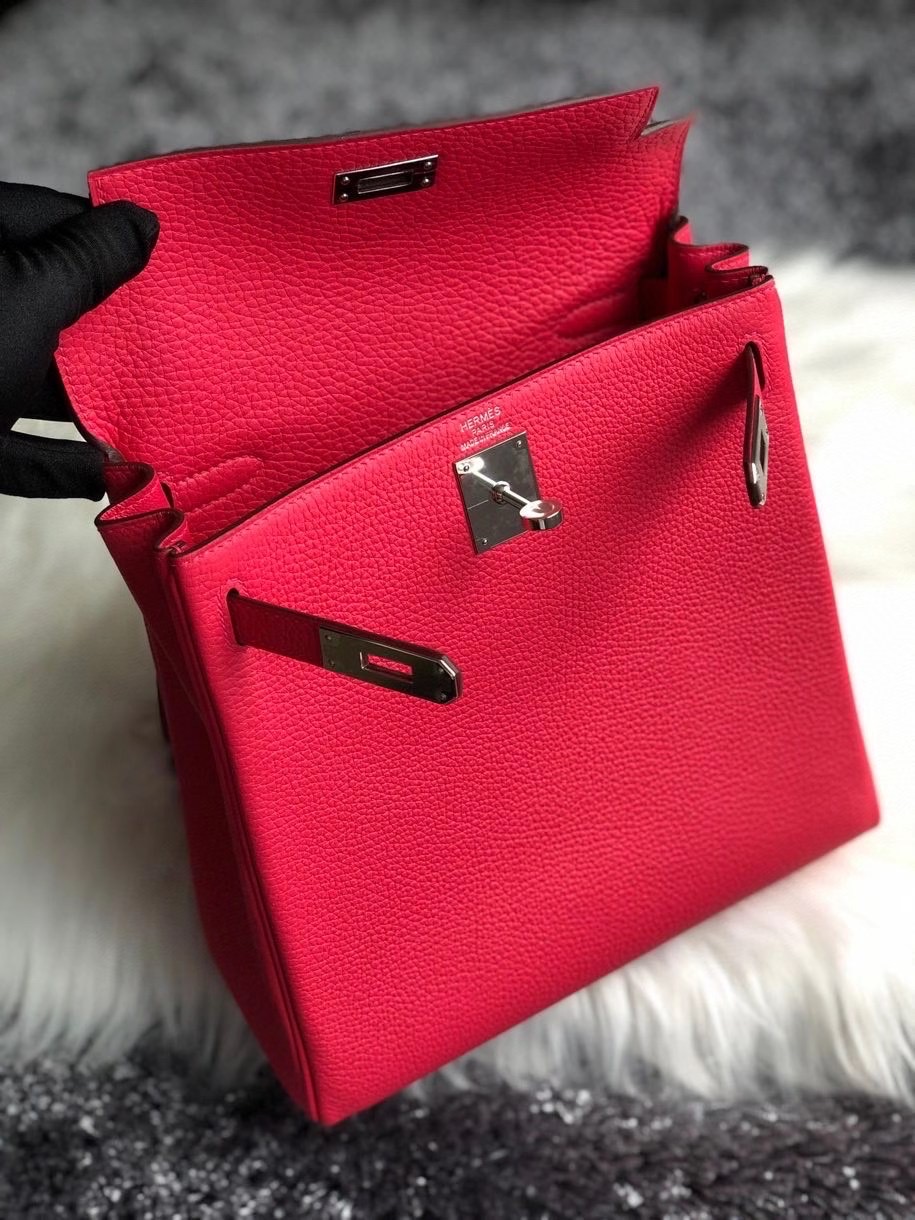 新北市樹林區 愛馬仕雙肩背包 Hermes Kelly Ado Backpack I6 極致粉