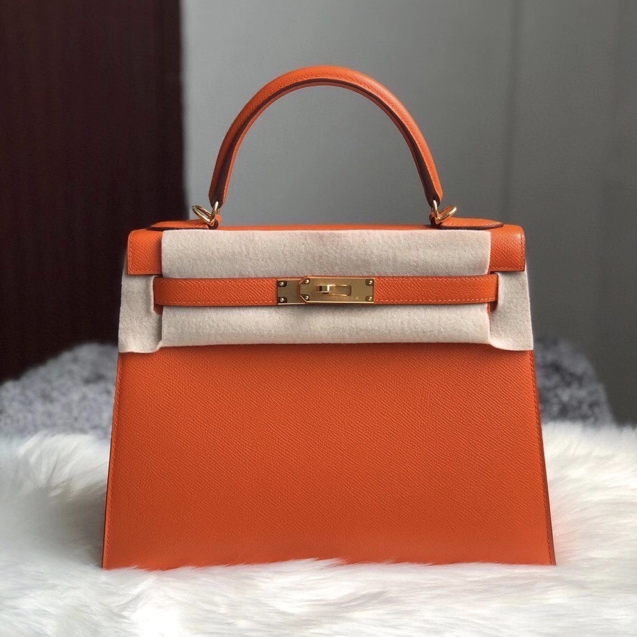 Hermes Kelly 28cm 9J Feu 火焰橙 臺灣新北市泰山區愛馬仕凱莉包