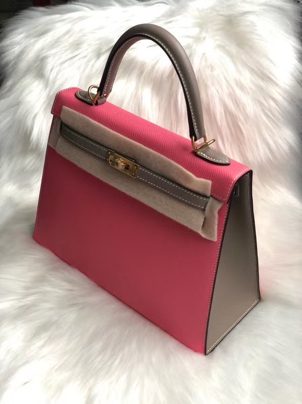 新北市三重區愛馬仕 Hermes Kelly HSS 25cm 8W唇膏粉 拼 18 Etoupe