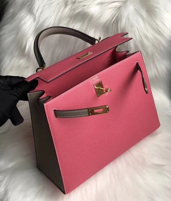 新北市三重區愛馬仕 Hermes Kelly HSS 25cm 8W唇膏粉 拼 18 Etoupe