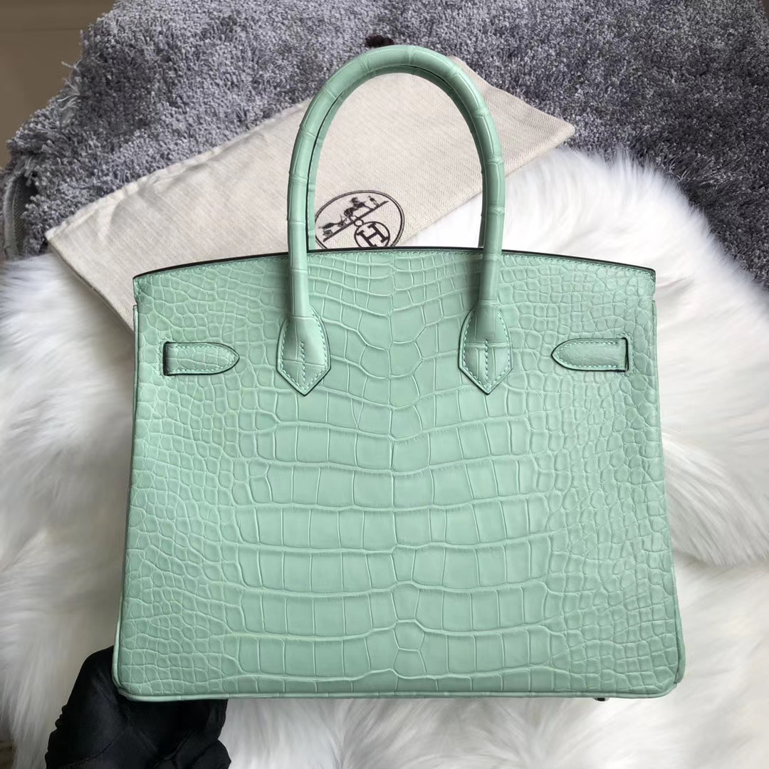 高雄市林園區 Hermes Birkin 30cm Handbag 6U mint green 薄荷綠