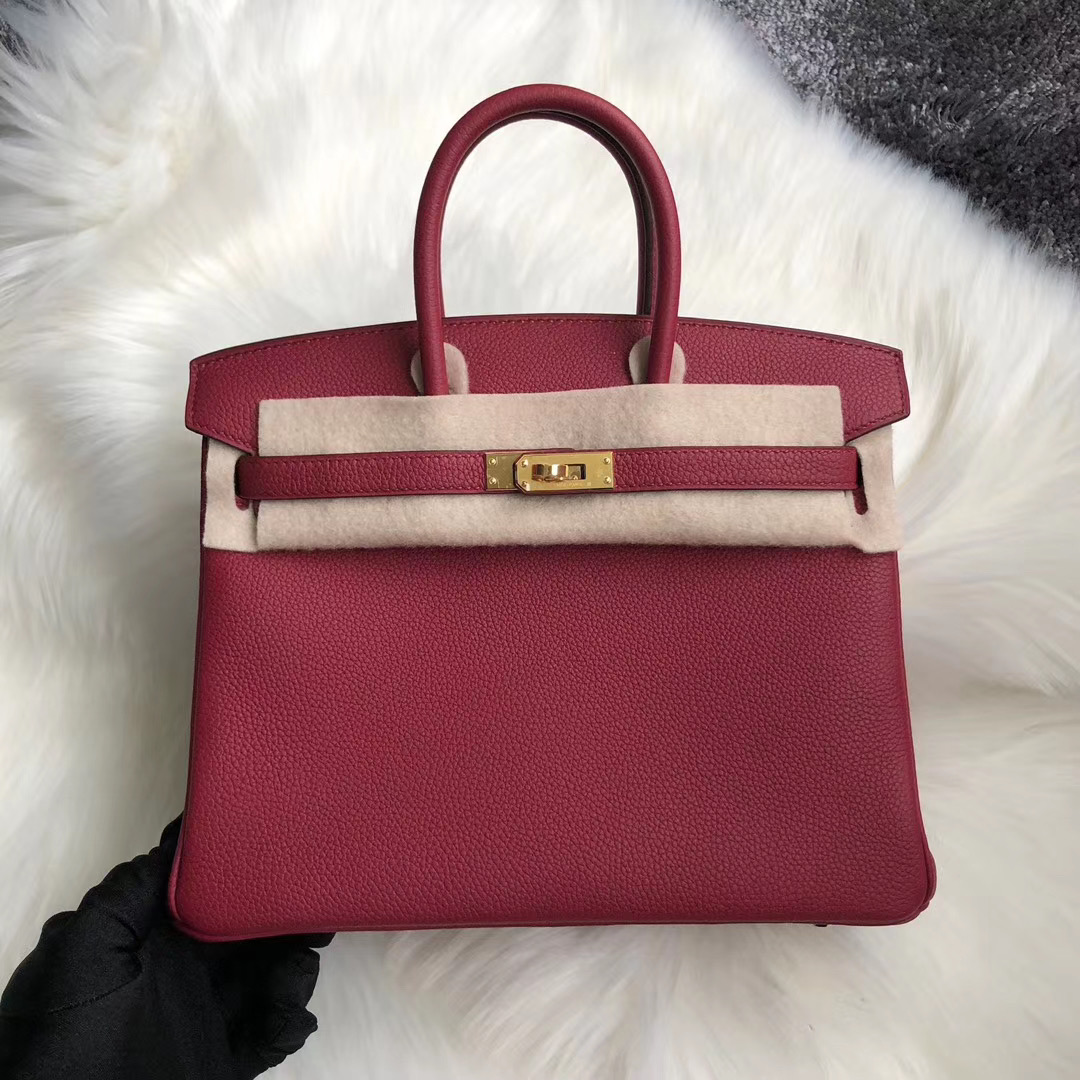 臺灣臺北市大同區愛馬仕鉑金 Hermes Birkin 25cm Togo K1 Rouge Grenat 石榴紅