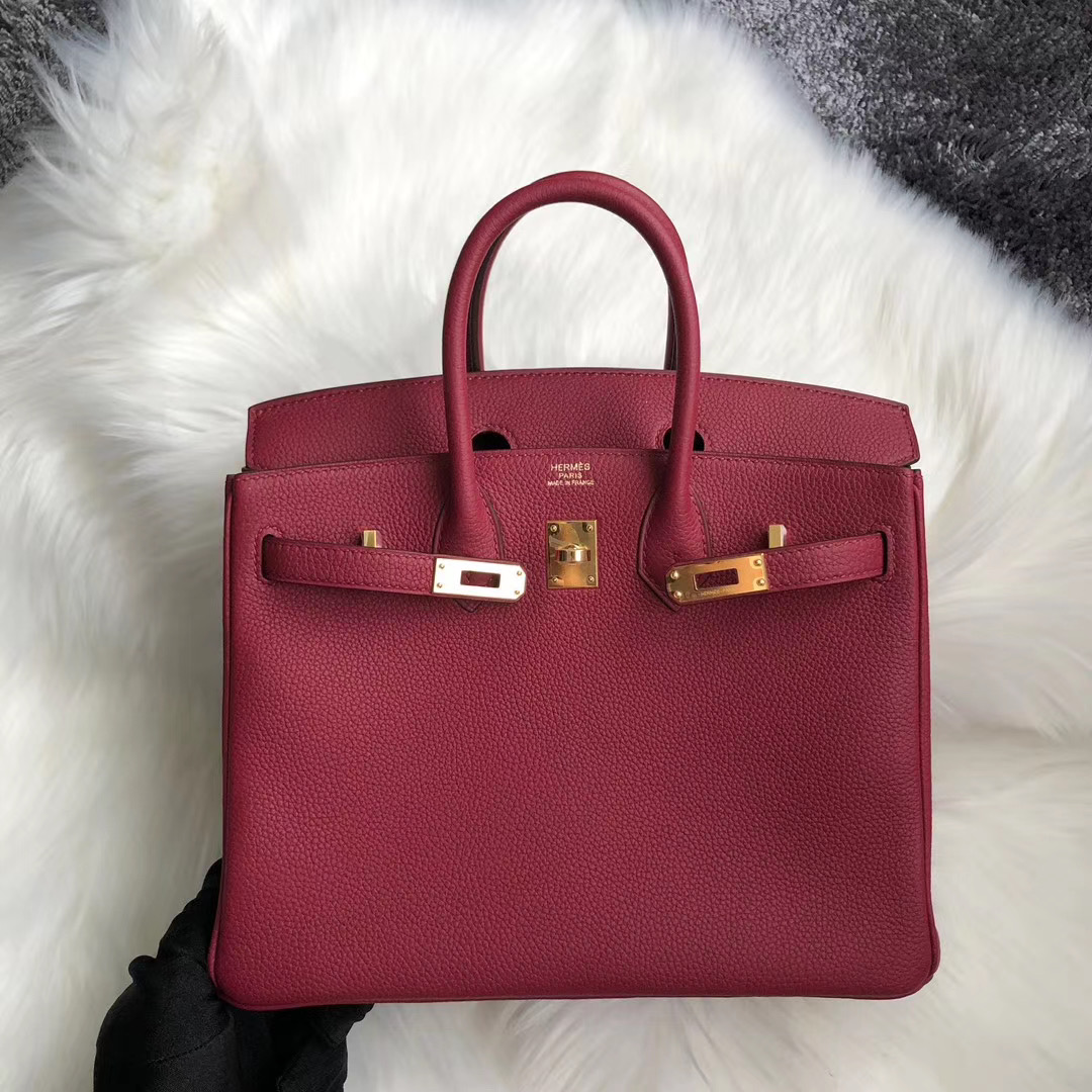 臺灣臺北市大同區愛馬仕鉑金 Hermes Birkin 25cm Togo K1 Rouge Grenat 石榴紅