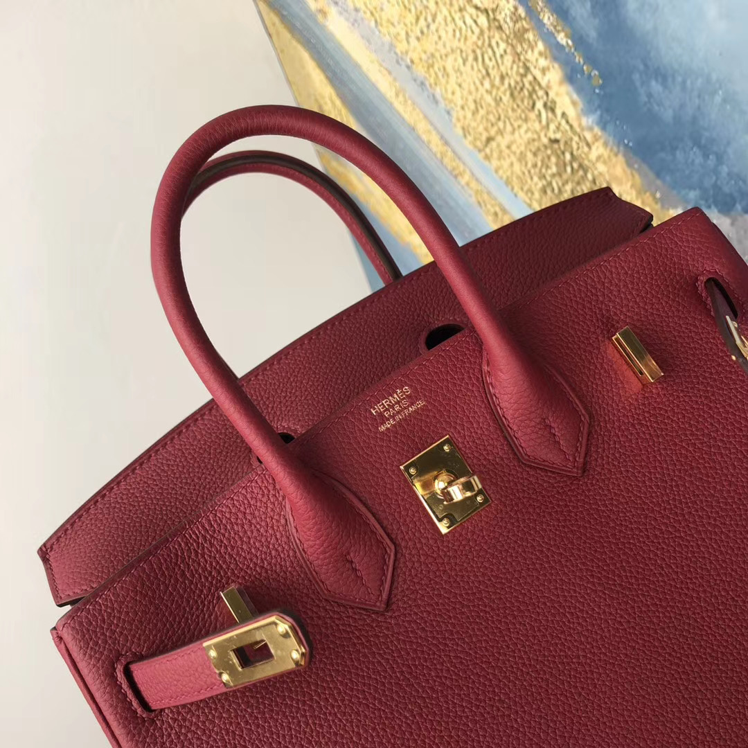 臺灣臺北市大同區愛馬仕鉑金 Hermes Birkin 25cm Togo K1 Rouge Grenat 石榴紅