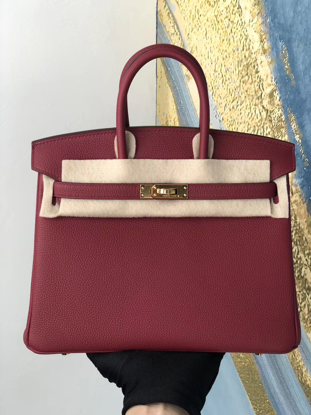 臺灣臺北市大同區愛馬仕鉑金 Hermes Birkin 25cm Togo K1 Rouge Grenat 石榴紅