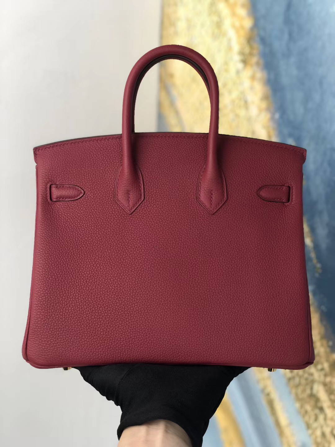 臺灣臺北市大同區愛馬仕鉑金 Hermes Birkin 25cm Togo K1 Rouge Grenat 石榴紅