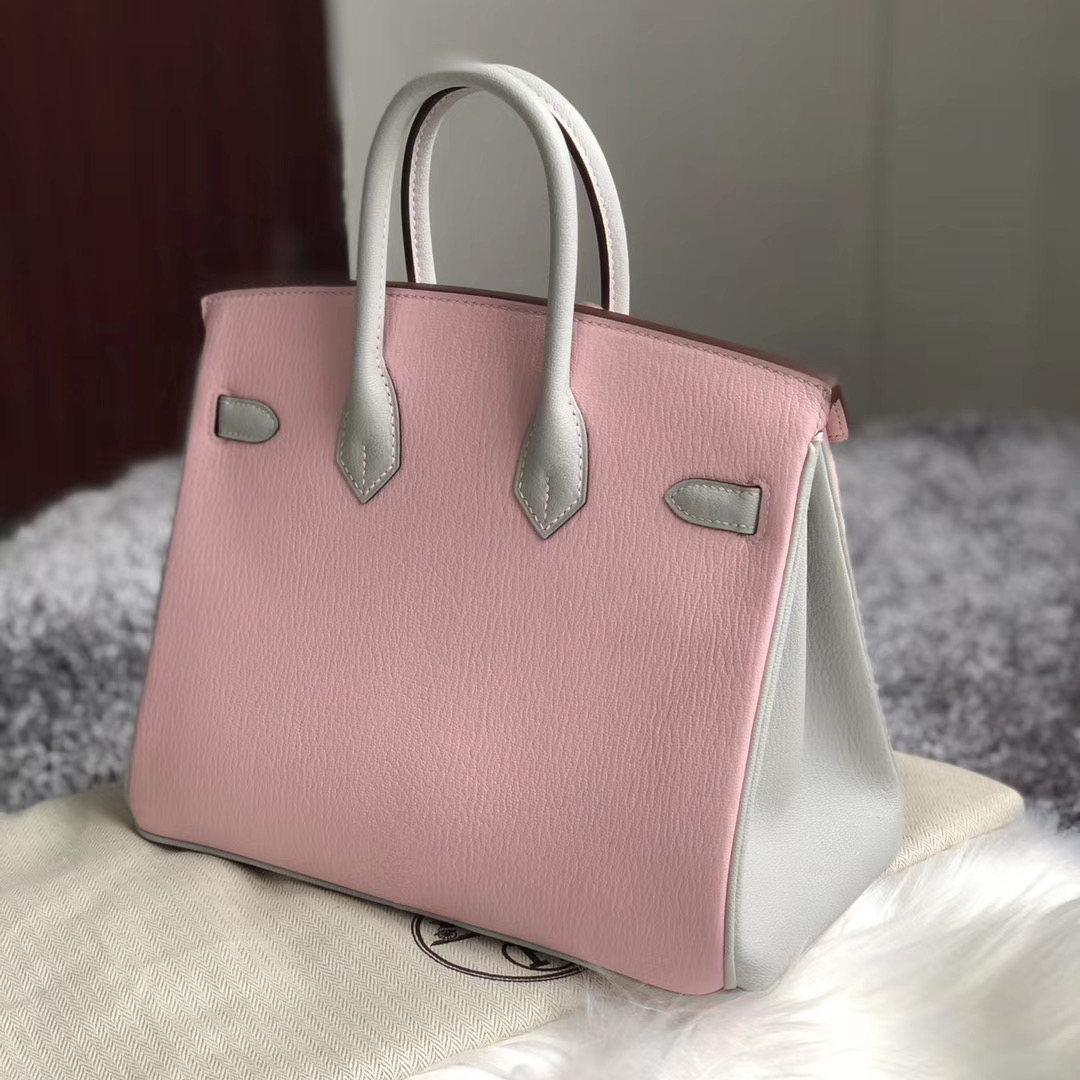 西貢 調景嶺 Hermes Birkin 25cm HSS Chevre 3Q 新粉色 Rose Sakura 80 griss pearl 珍珠灰