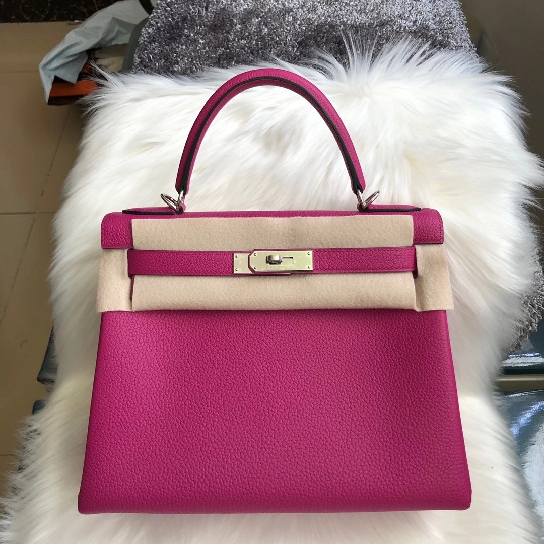 愛馬仕凱莉包28寸多少錢 Hermes Kelly 28cm Togo L3 Rose Poupre 玫瑰紫