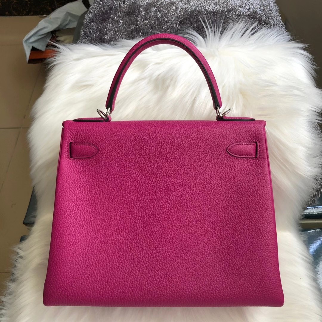 愛馬仕凱莉包28寸多少錢 Hermes Kelly 28cm Togo L3 Rose Poupre 玫瑰紫