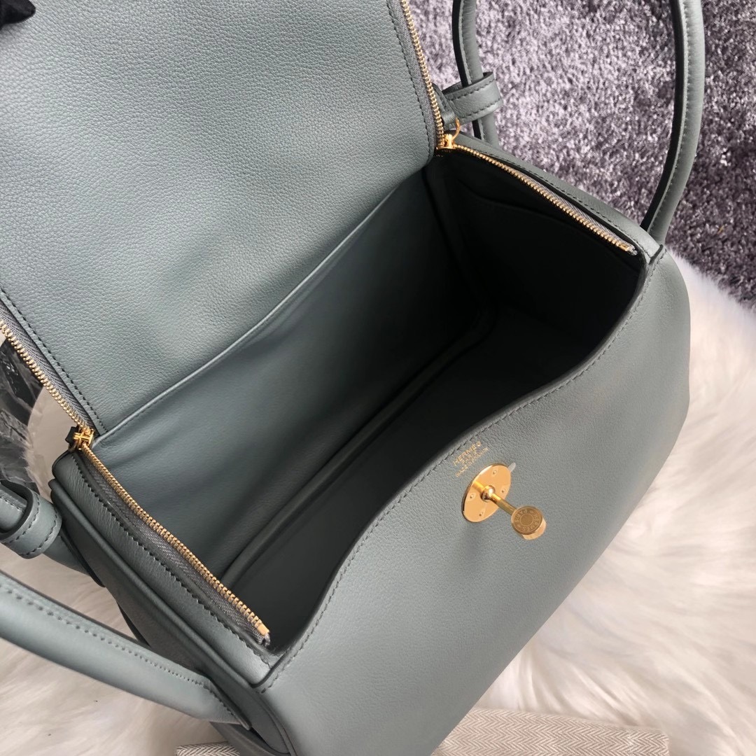 臺灣臺北市北投區 愛馬仕 Hermes Lindy 26cm Evercolor CC63 Vert Amande