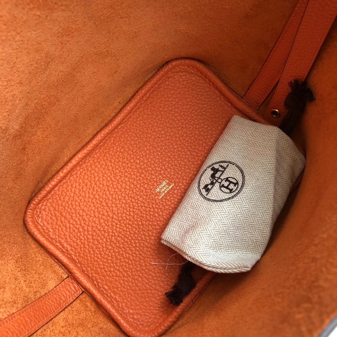 臺灣臺北市中正區 Hermes Picotin Lock 18 CC93 Orange 橙色 taurillon Clemence