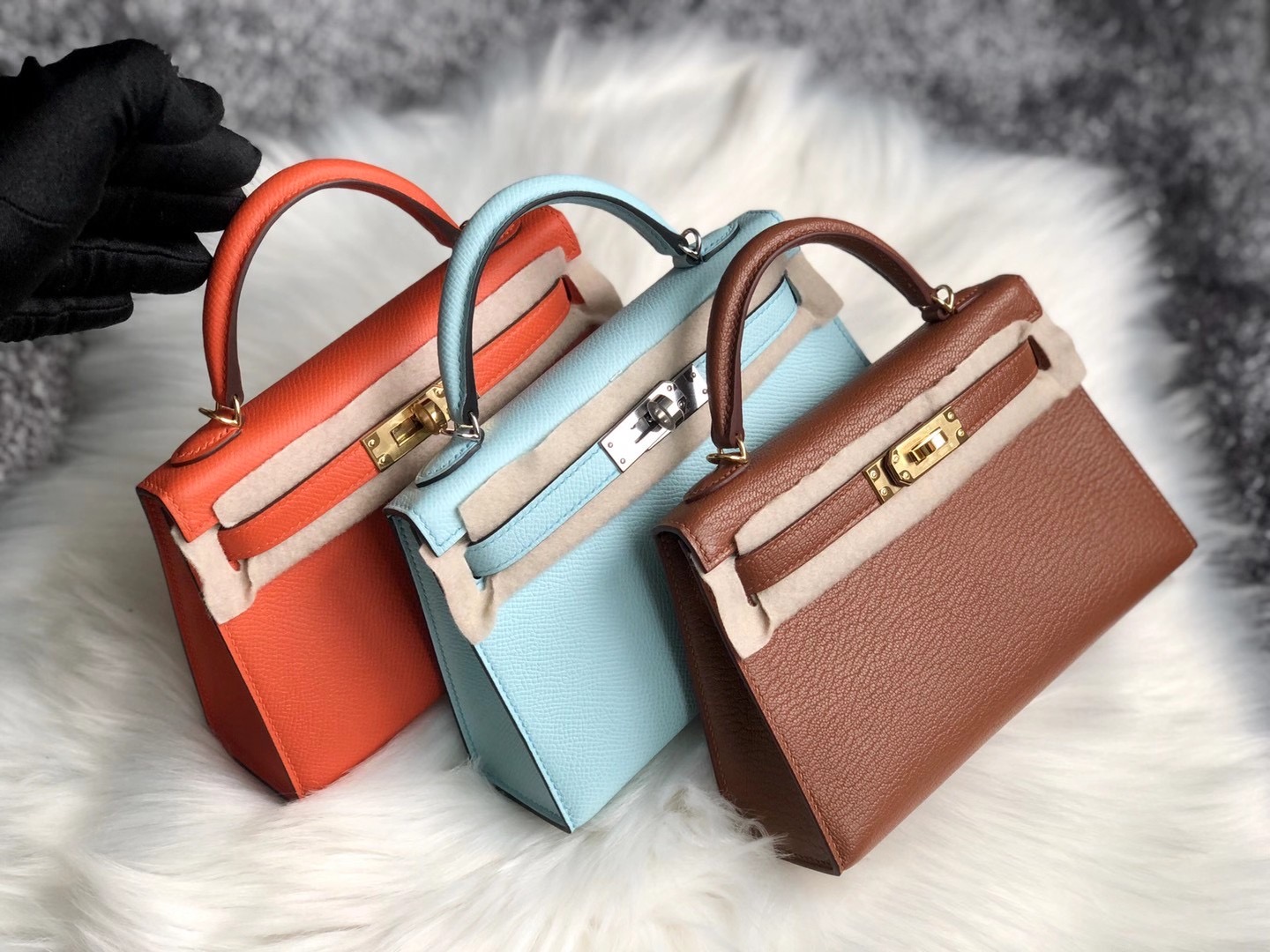 臺北市愛馬仕凱莉迷妳2代 Hermes Kelly Mini II 2代 Epsom 9J Feu 火焰橙