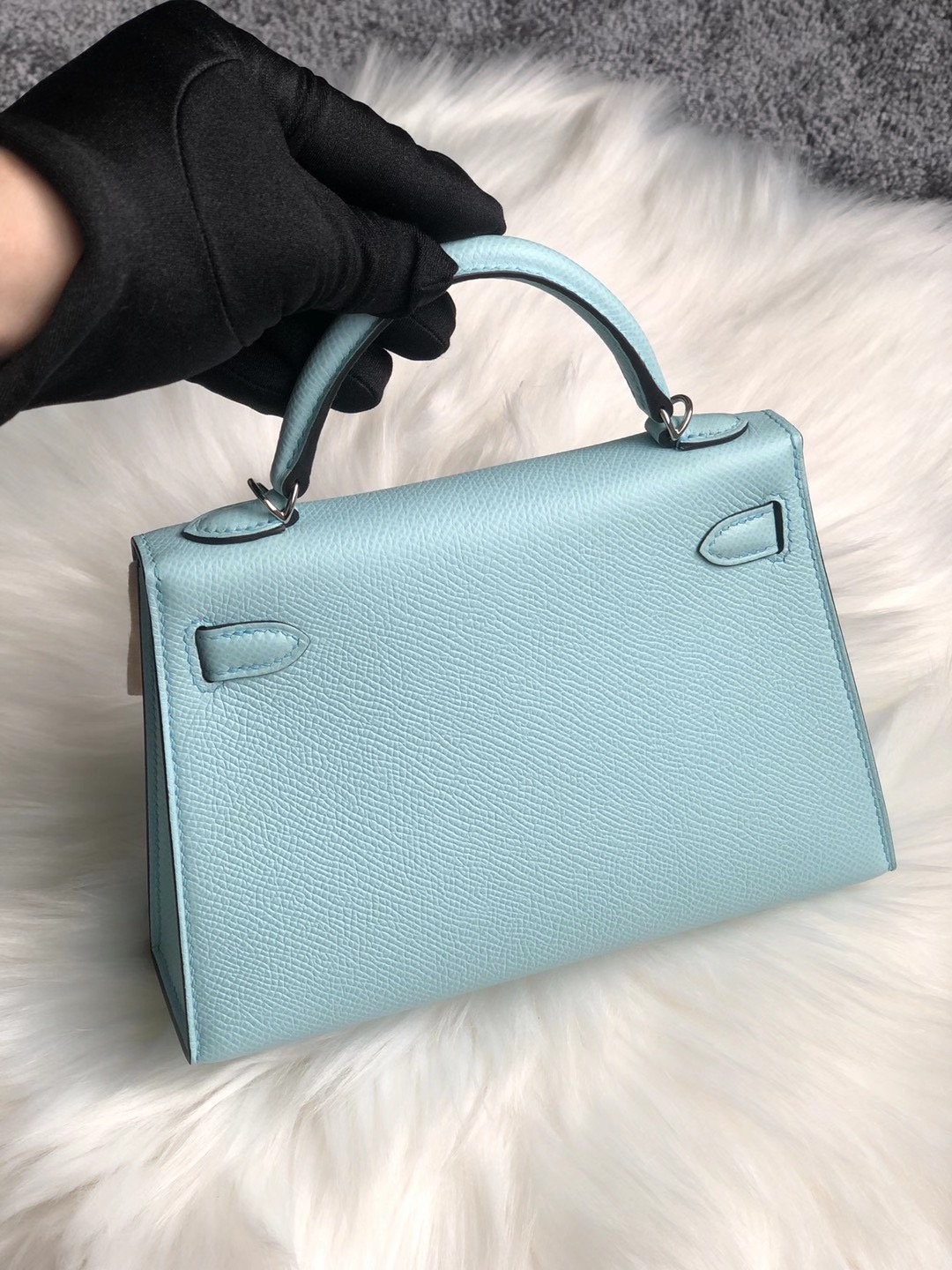 臺灣臺北市中正區 Hermes Kelly Mini 2 19cm Epsom U2 Blue Zephyr 微風藍