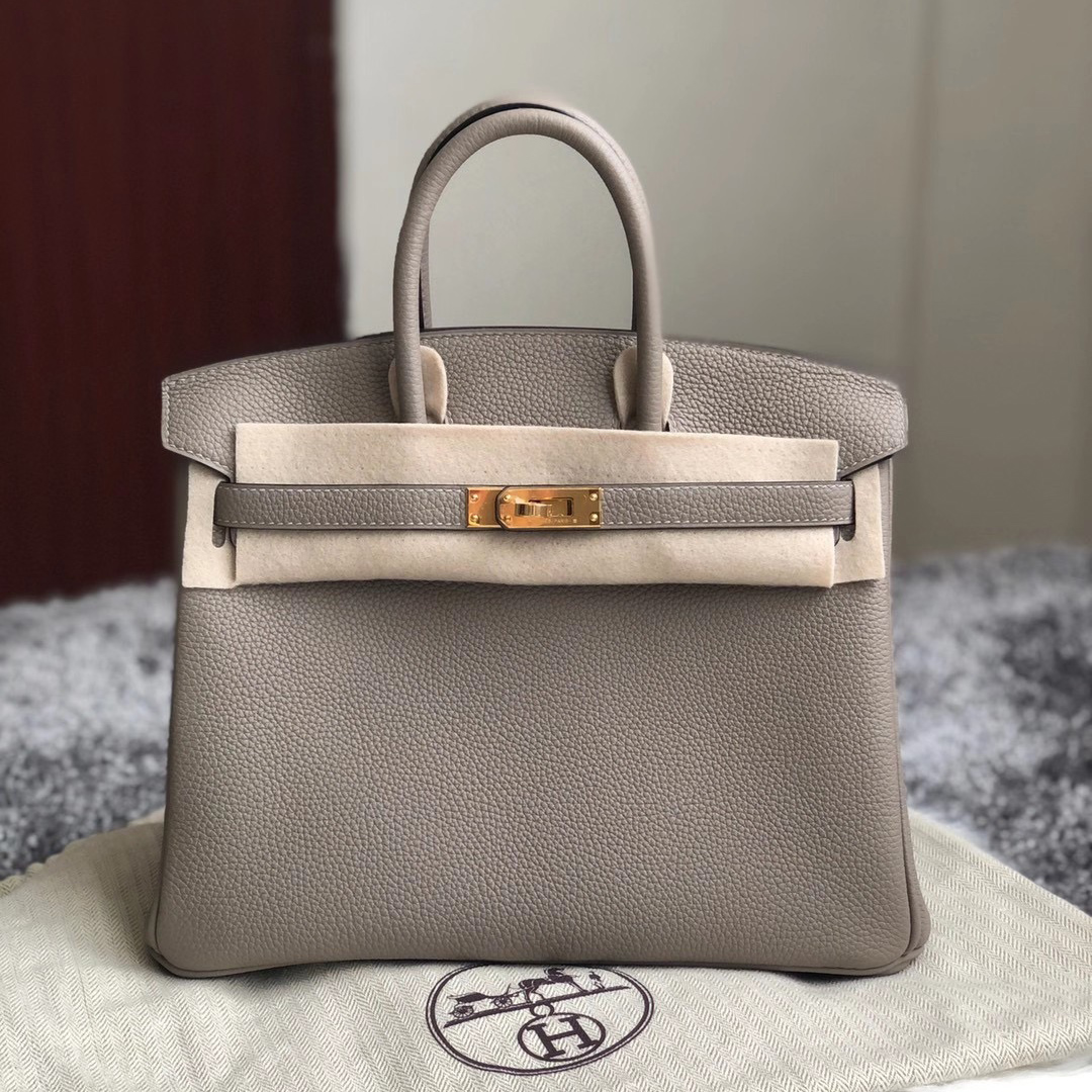 臺北市中山區 信義區 Hermes Birkin 25cm Togo M8 Griss Asphalte 瀝青灰