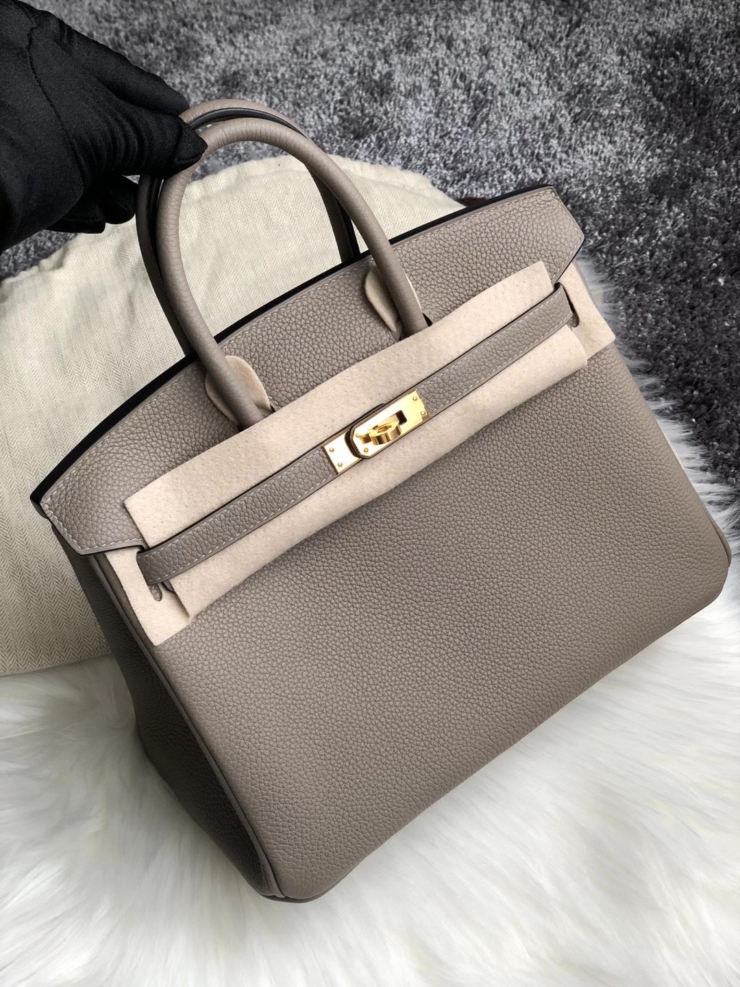 臺北市中山區 信義區 Hermes Birkin 25cm Togo M8 Griss Asphalte 瀝青灰