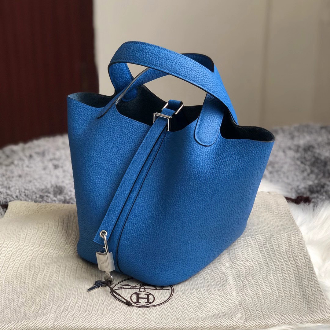 愛馬仕菜籃子香港價格多少錢 Hermes Picotin Lock 18cm B3 坦桑尼亞藍 Blue Zanzibar