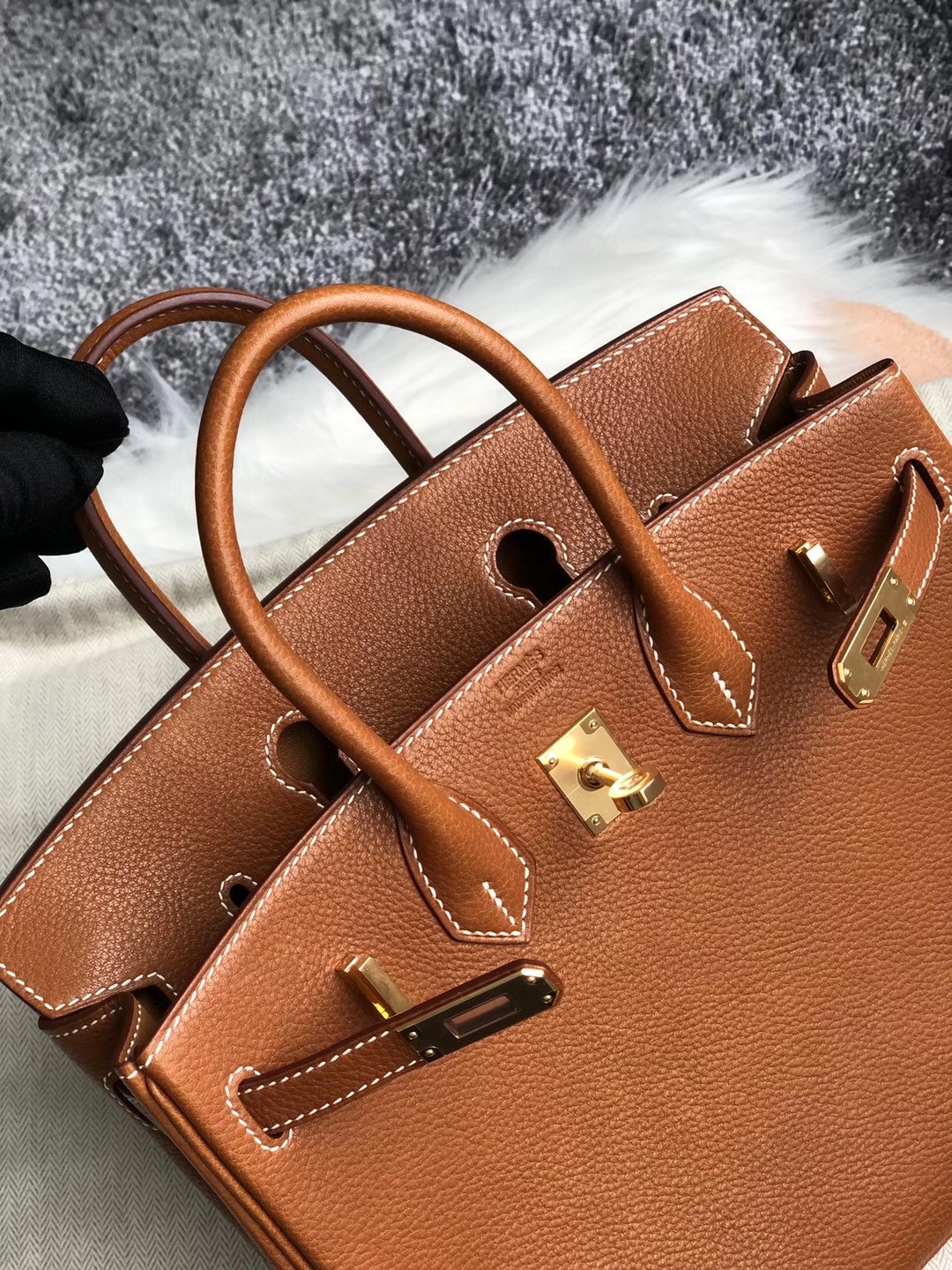 香港東區筲箕灣 鲗鱼涌 Hermes Birkin 25cm Barenia Faubourg CC34 Fauve