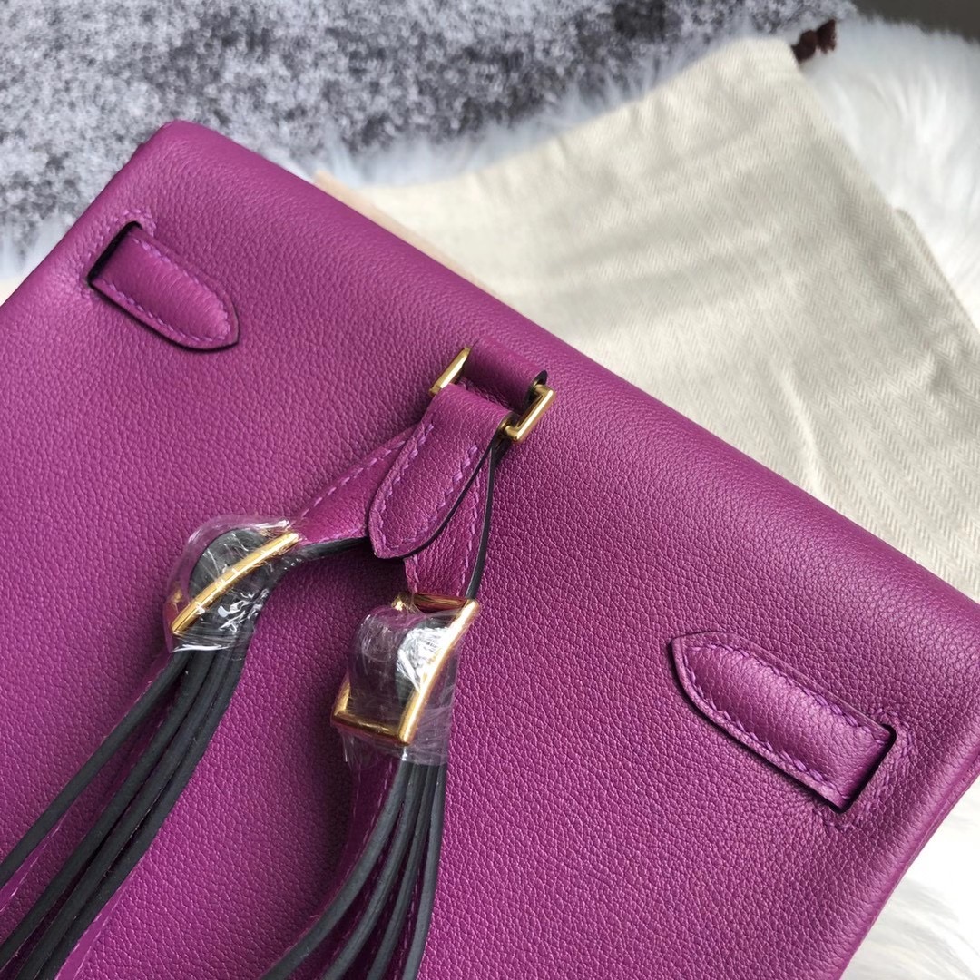 灣仔區 銅鑼灣 愛馬仕凱莉 雙肩背包 Hermes Kelly Ado 22cm Evercolor P9 Anemone