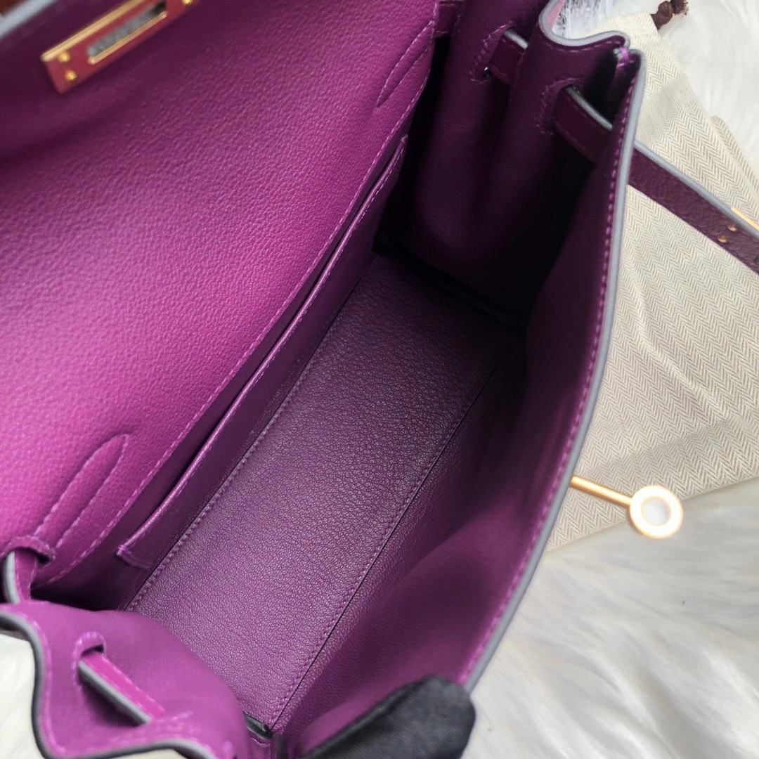 灣仔區 銅鑼灣 愛馬仕凱莉 雙肩背包 Hermes Kelly Ado 22cm Evercolor P9 Anemone