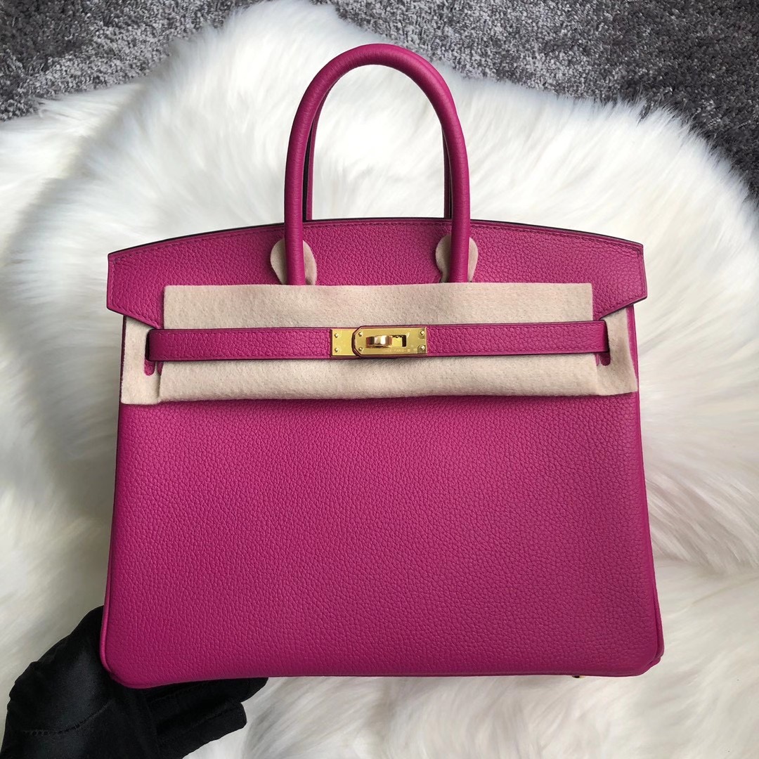 臺灣臺中市東區愛馬仕鉑金包價格 Hermes Birkin 25cm Togo L3 Rose Poupre 玫瑰紫