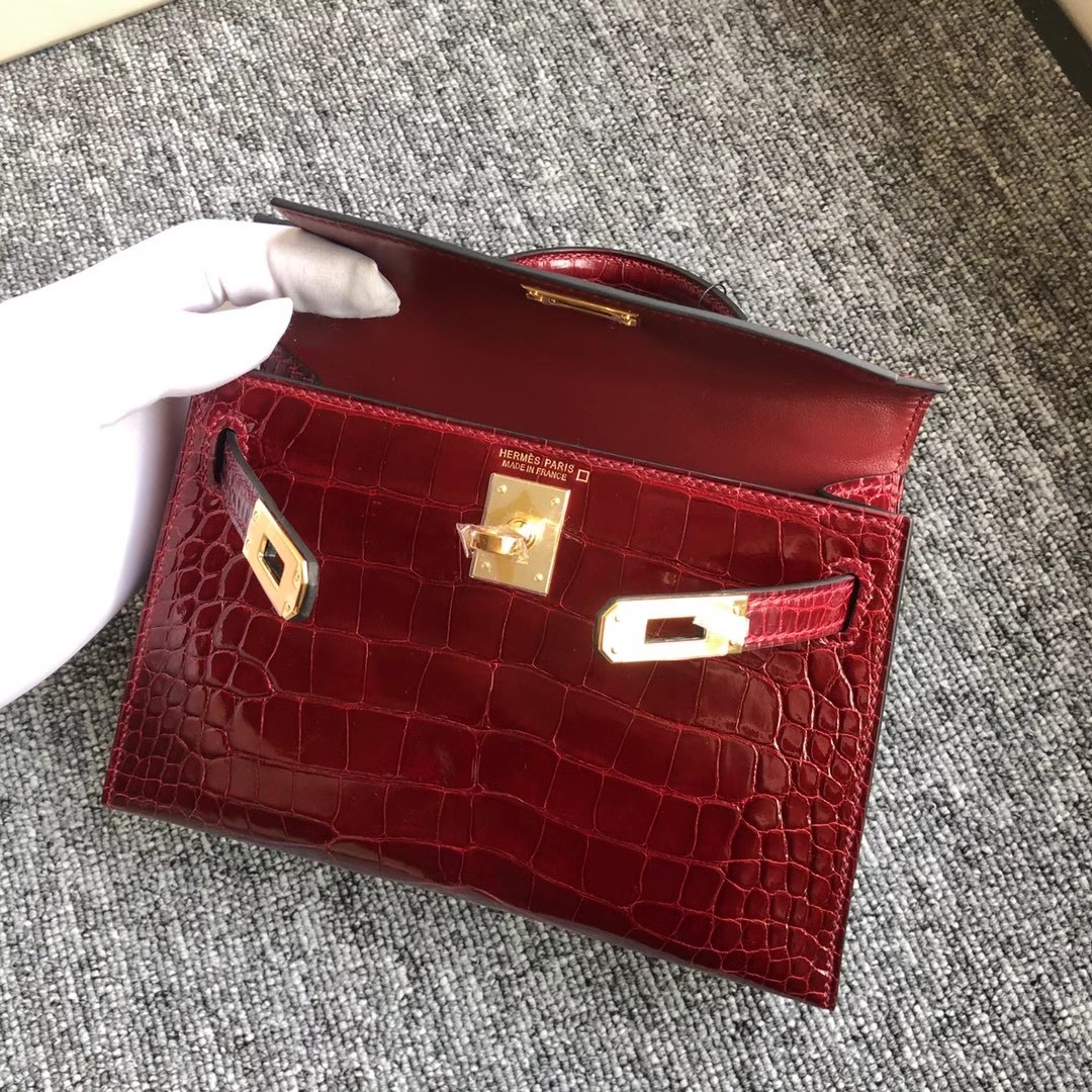 臺灣臺中市北區愛馬仕 Hermes kelly mini 2代 價格多少錢 F5 Bourgogne 勃艮第酒紅