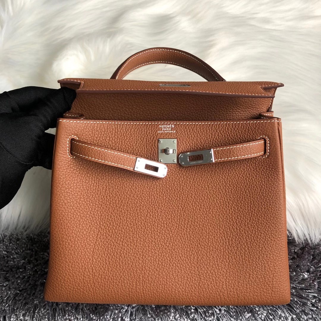 臺灣新北市三重區愛馬仕凱莉包 Hermes Kelly 25cm togo CK37 Gold 金棕色