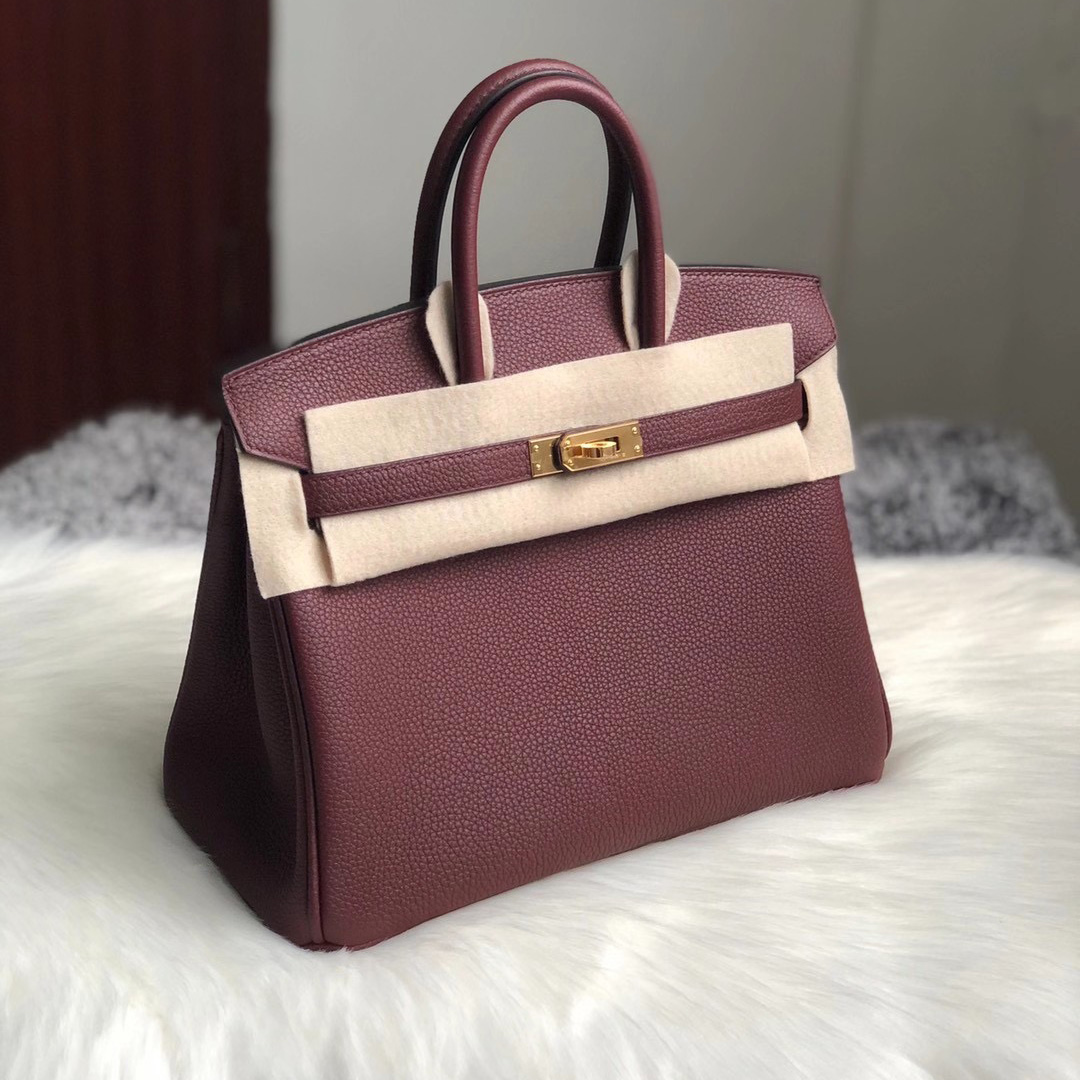 愛馬仕2020年 Y刻 香港島中西區 Hermes Birkin 25cm Togo 57 Bordeaux 波爾多酒紅