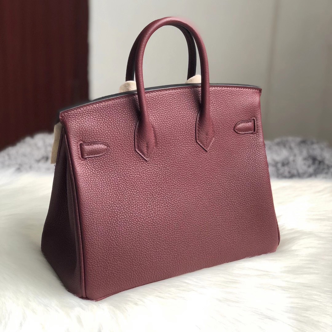 愛馬仕2020年 Y刻 香港島中西區 Hermes Birkin 25cm Togo 57 Bordeaux 波爾多酒紅