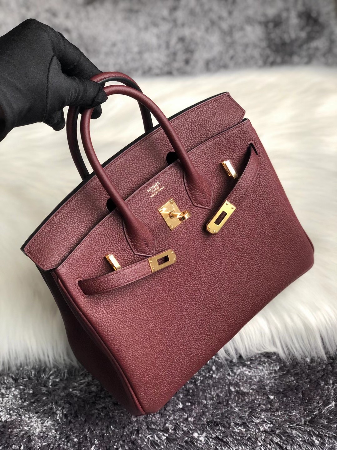 愛馬仕2020年 Y刻 香港島中西區 Hermes Birkin 25cm Togo 57 Bordeaux 波爾多酒紅