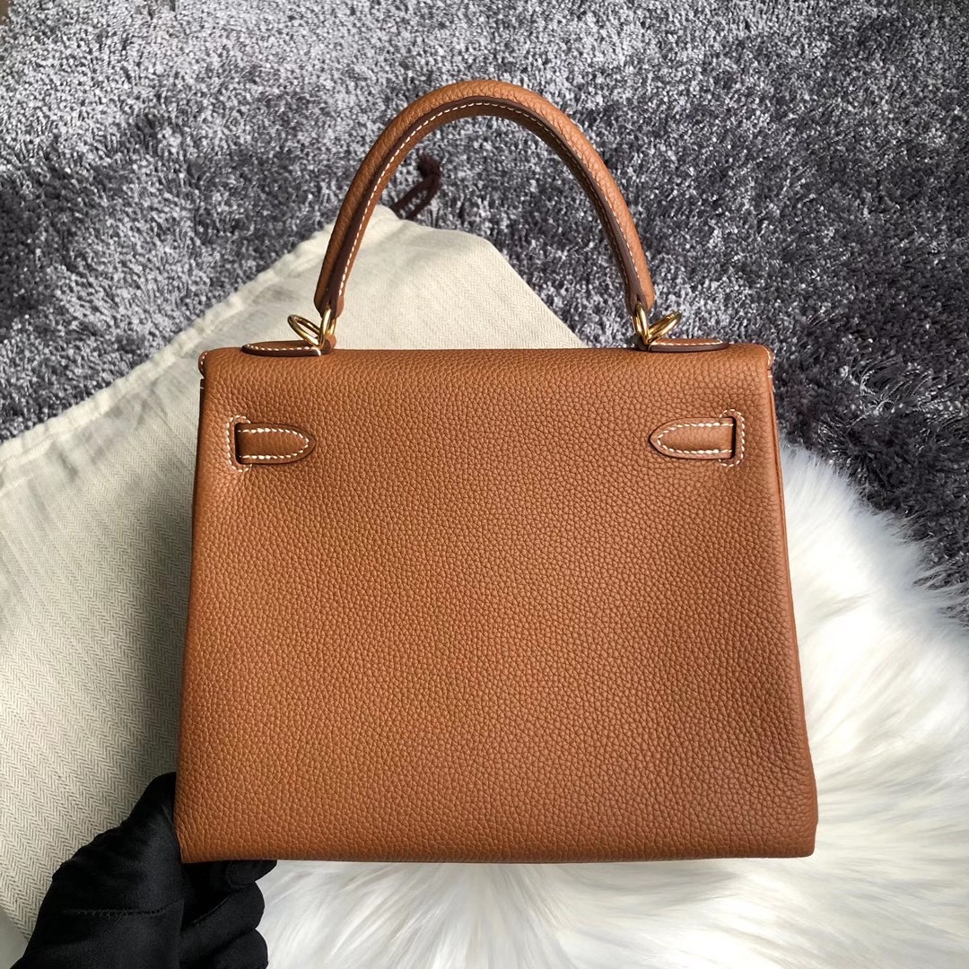 臺灣新北市五股區 愛馬仕凱莉包 Hermes Kelly 25cm togo CC37 Gold 金棕色