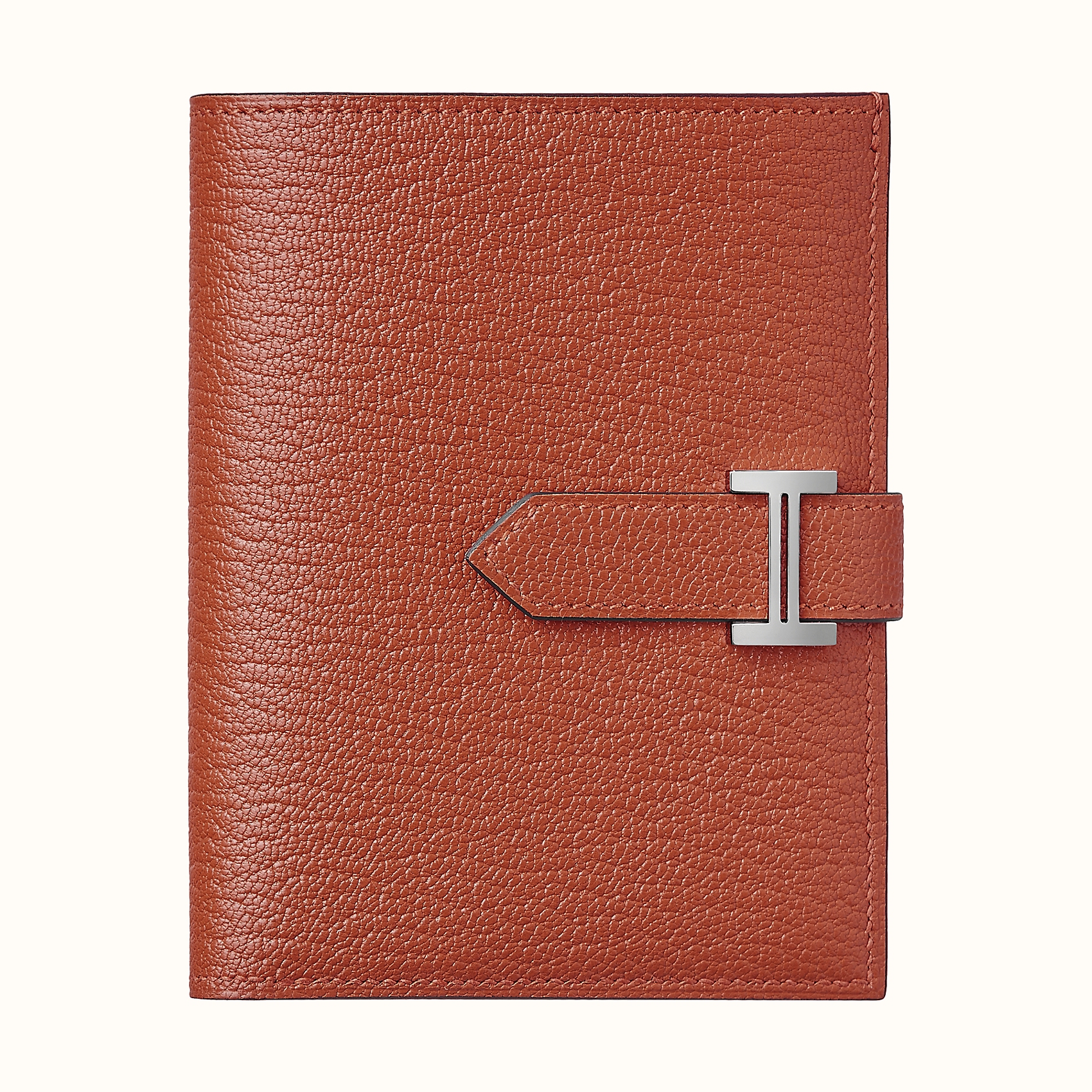 Hermes Bearn compact wallet Chevre Mysore 36 brique 磚紅色 山羊皮 短錢包